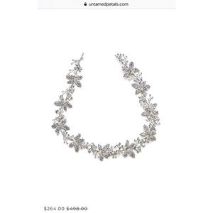 *LAST ONE*Untamed Petals ‘Forest’ bridal halo/sash
